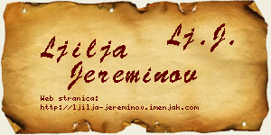 Ljilja Jereminov vizit kartica